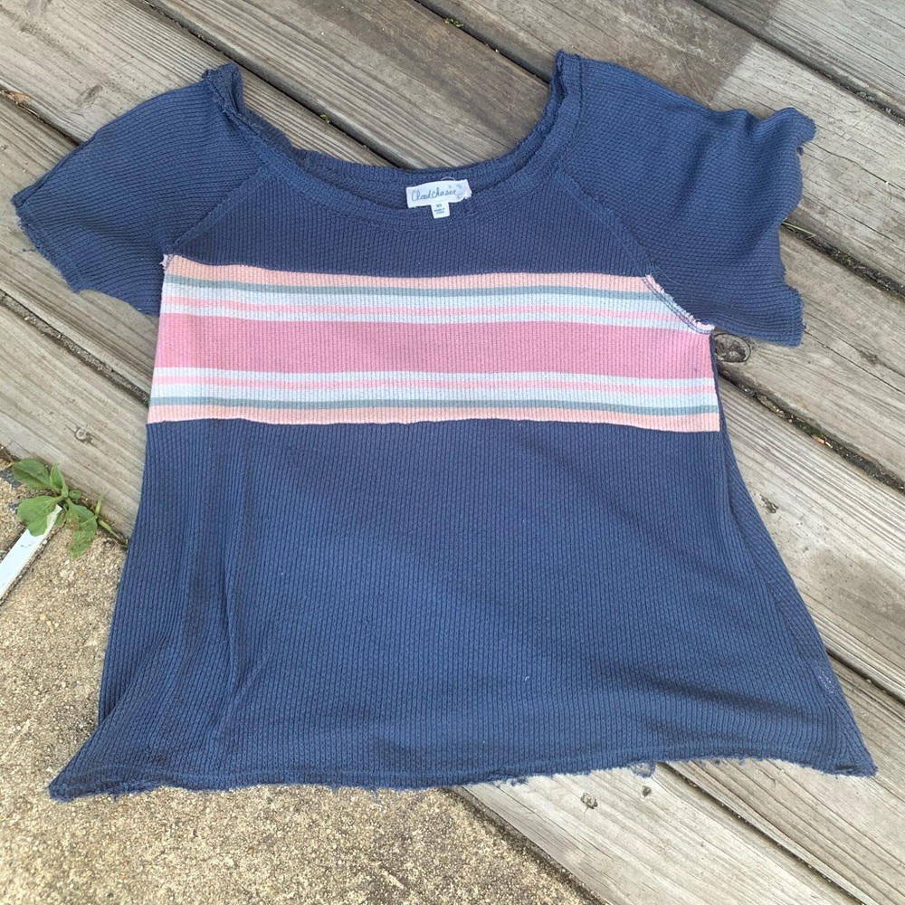 Soft cotton blue shirt